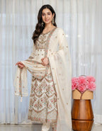 Noir Elegance Designer  Anarkali with Dupatta Suit Set