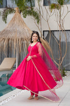 Pallavi Pink Color Anarkali Suit Set