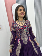 Premium Quality Heavy Traditional Crop Top with Shrug With Color