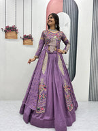 Premium Quality Heavy Traditional Crop Top with Shrug With Color